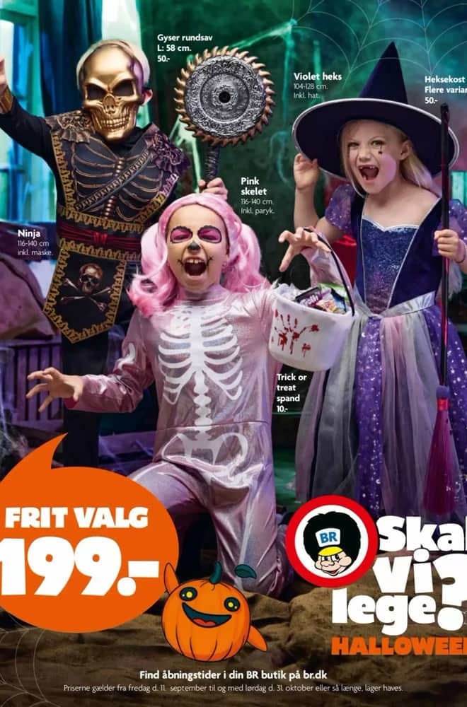 Forside af tilbudsavisen fra Fætter BR, gældende 11. september 2026 – 1. november 2026