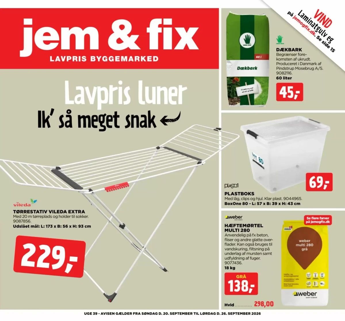 Tilbudsavis fra jem & fix, side 1 af 24