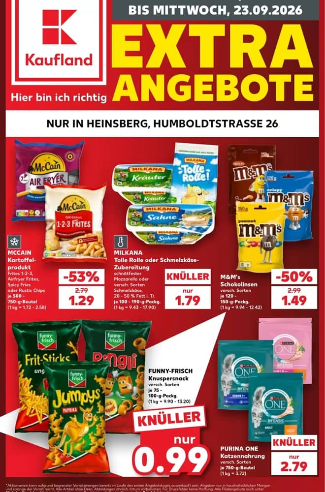 Forside af tilbudsavisen fra Kaufland, gældende 17–23 september 2026