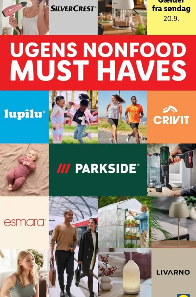 Forside af tilbudsavisen fra Lidl, gældende 20–26 september 2026