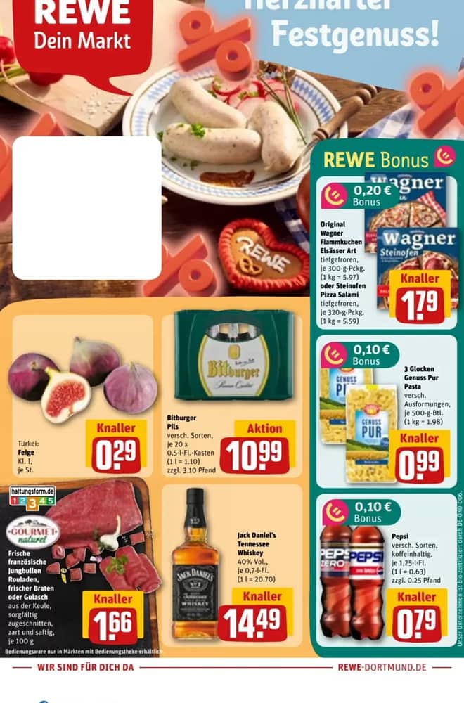 Forside af tilbudsavisen fra REWE, gældende 14–20 september 2026